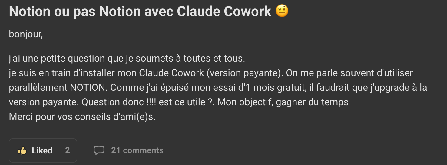 Capture d'écran conversation 2