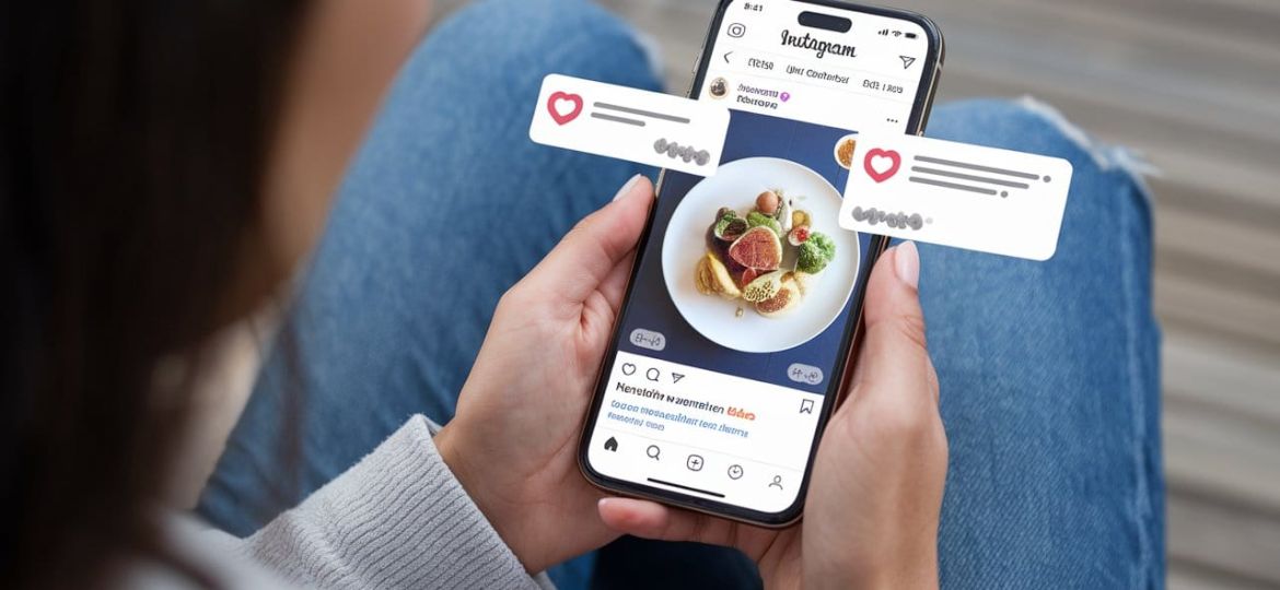une femme qui est sur Instagram