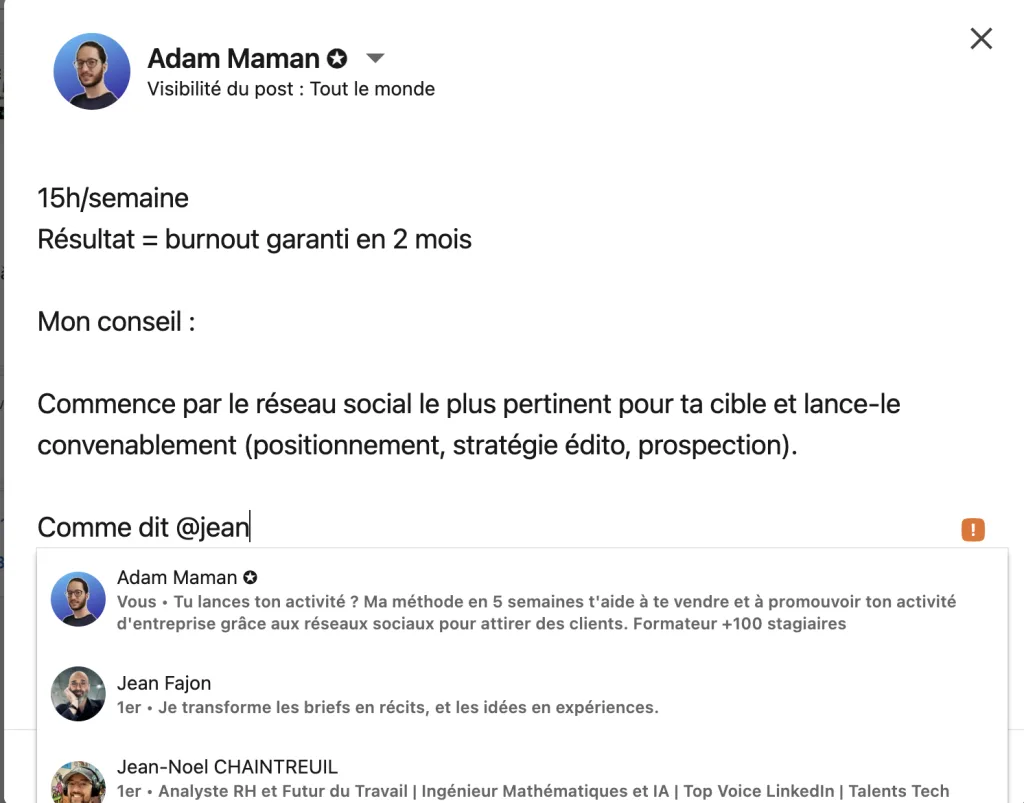 post linkedin